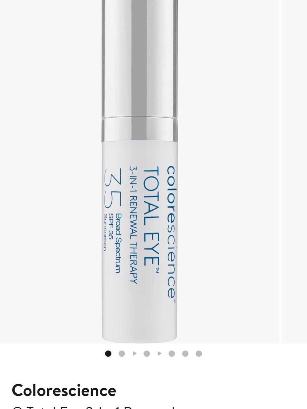 Total Eye 3-in-1 Renewal Therapy SPF 35 – White